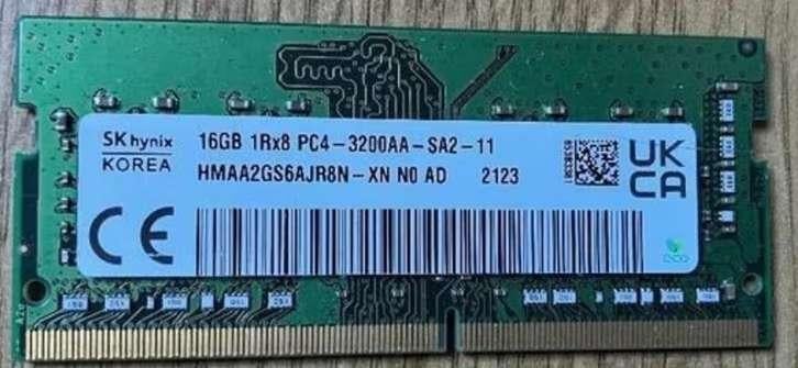 16GB DDR4 sk hynix Ram Geheugen, Computers en Software, RAM geheugen, Ophalen, DDR4, Zo goed als nieuw, Laptop