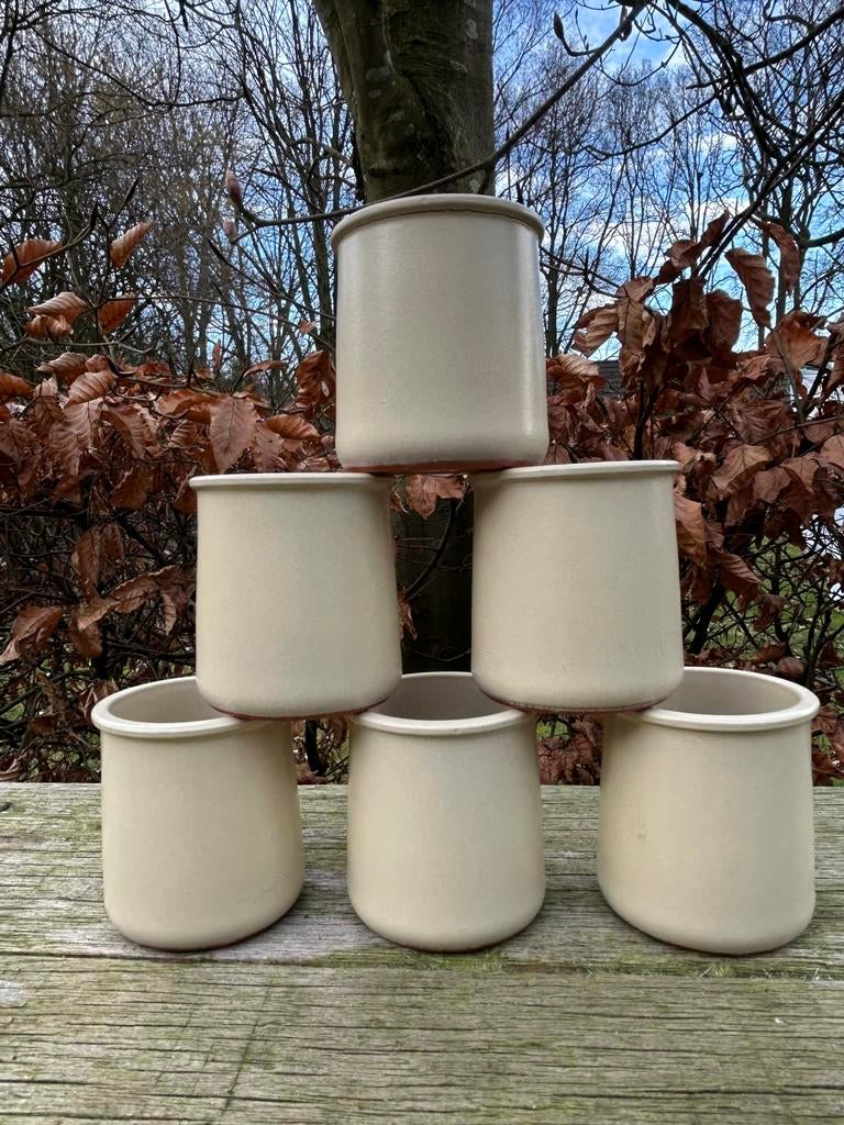 Cermer 6 stuks, Keramiek, Overige typen, Ophalen of Verzenden, Zo goed als nieuw