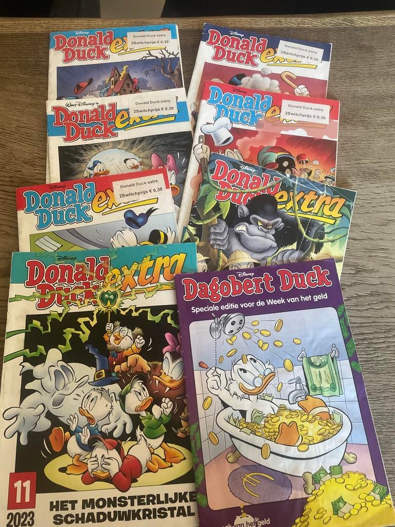 Donald Duck Extra & Dagobert Duck Stripboeken Collectie, Boeken, Stripboeken, Gelezen, Meerdere stripboeken, Ophalen of Verzenden