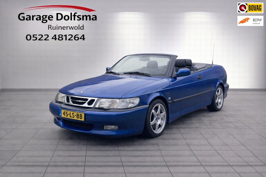 Saab 9-3 Cabrio 2.0 Turbo Sport Edition-NL auto-Leer-Spoiler, Auto's, Saab, Voorwielaandrijving, Gebruikt, Zwart, 4 cilinders