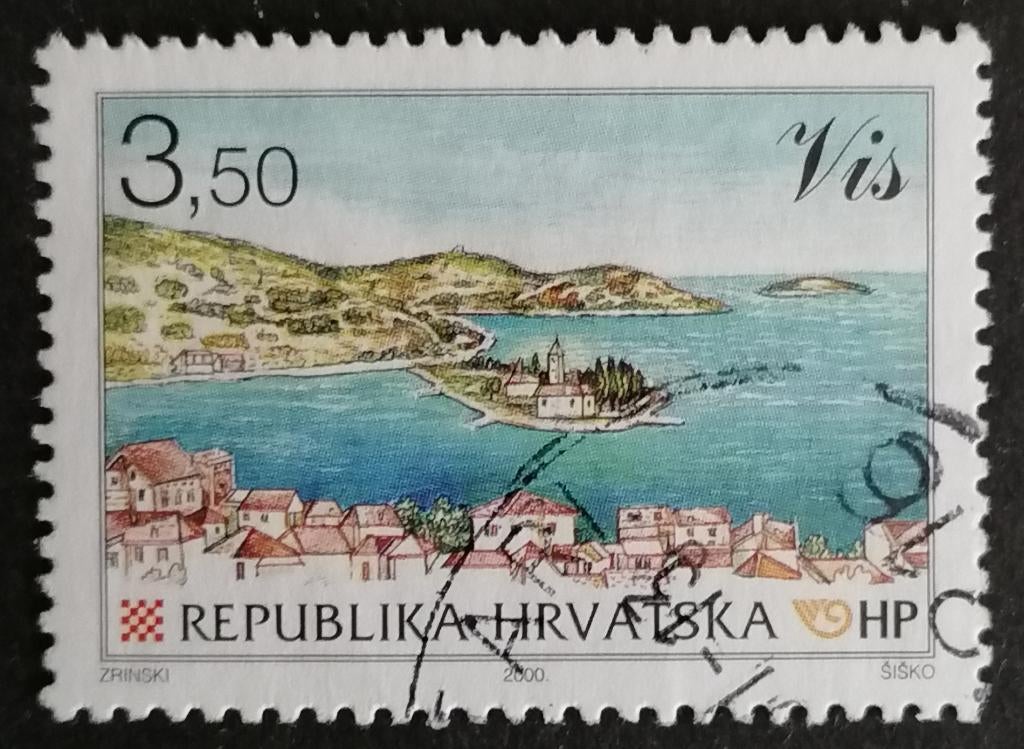 KROATIË - landschap 2000, Verzenden, Overige landen, Gestempeld