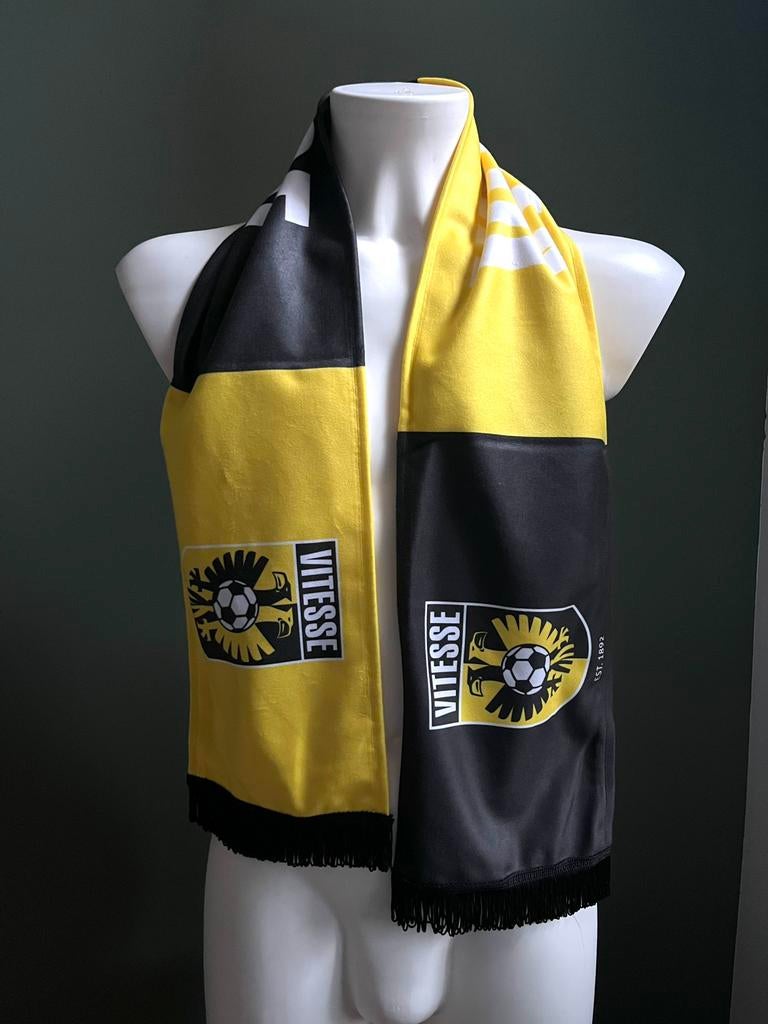 Vitesse sjaal zwart geel sjaals voetbal verzamelen, Maat XL, Verzenden, Nieuw, Clubaccessoires