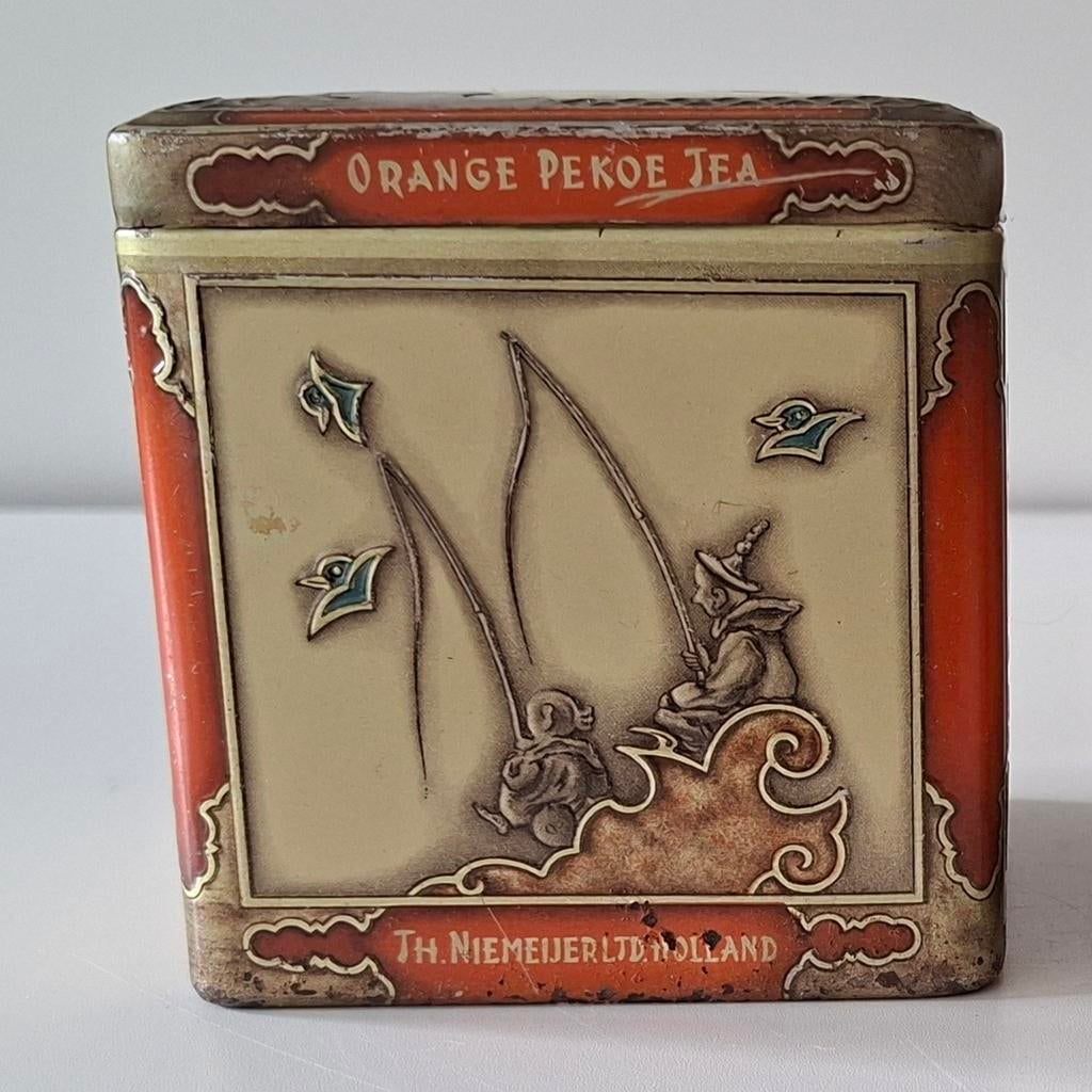 Vintage Niemeyer Thee Blik., Verzamelen, Blikken, Ophalen, Gebruikt, Thee