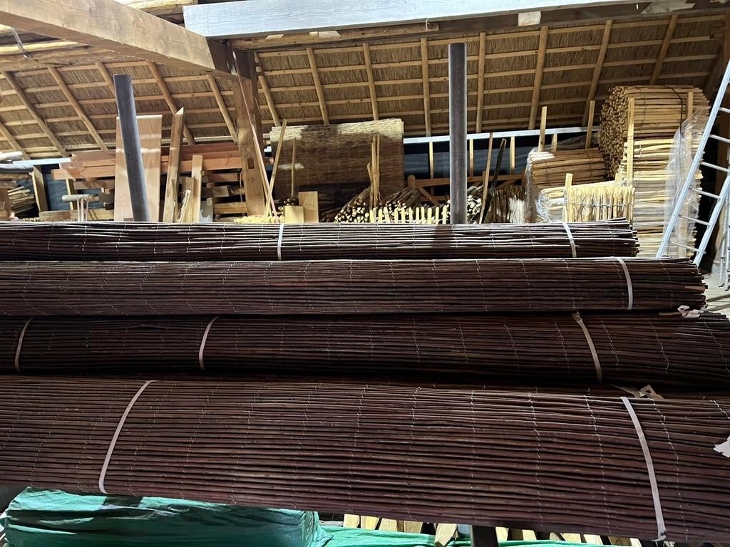 Schuttingen rietmat/plaat bamboescherm wilgenmat Wilgentenen, Overige materialen, Gerard Krale, Nieuw, Ophalen of Verzenden