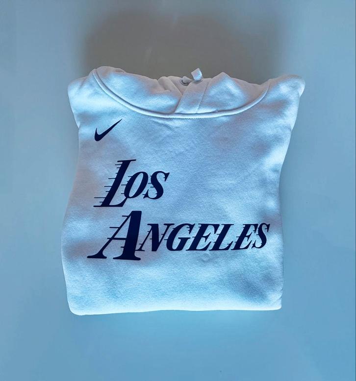 Nike Los Angeles Hoodie - Wit Paars - M, Kleding | Heren, Truien en Vesten, Nieuw, Maat 52/54 (L), Wit, Ophalen