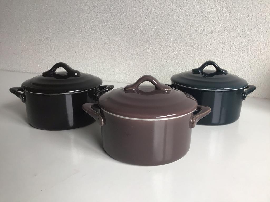 3x ovenschaal kom schaal pot cocotte Cosy & Trendy - NIEUW, Ophalen of Verzenden, Nieuw, Keramiek, Schaal of Schalen