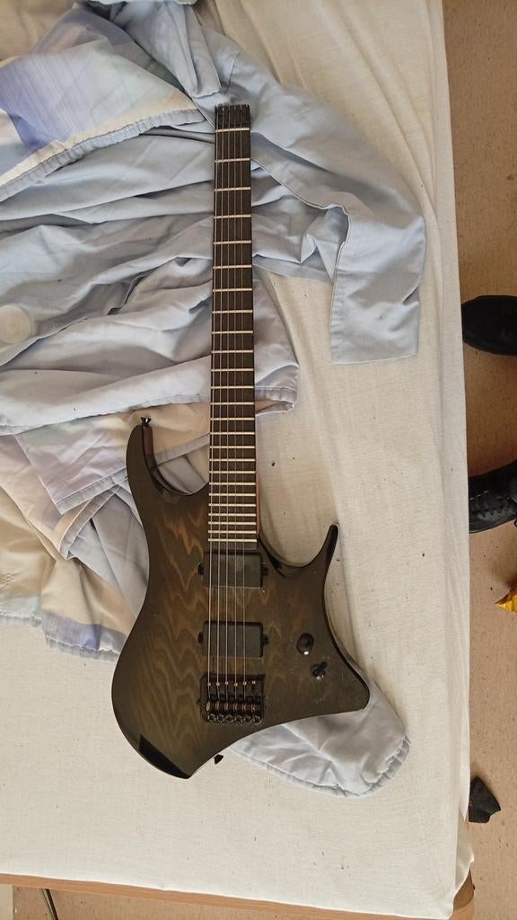 Metal headless gitaar van het merk gears for music,, Ophalen, Solid body, Overige merken