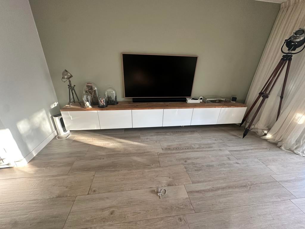 Zwevend TV meubel / wandmeubel 360x40x40 cm, Huis en Inrichting, Kasten | Televisiemeubels, Ophalen, Zo goed als nieuw, 200 cm of meer