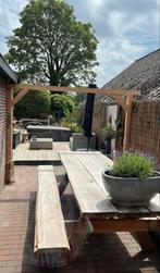 Grote Houten Picknicktafel, Tuin en Terras, Picknicktafels, Ophalen, Gebruikt, Rechthoekig, Hout