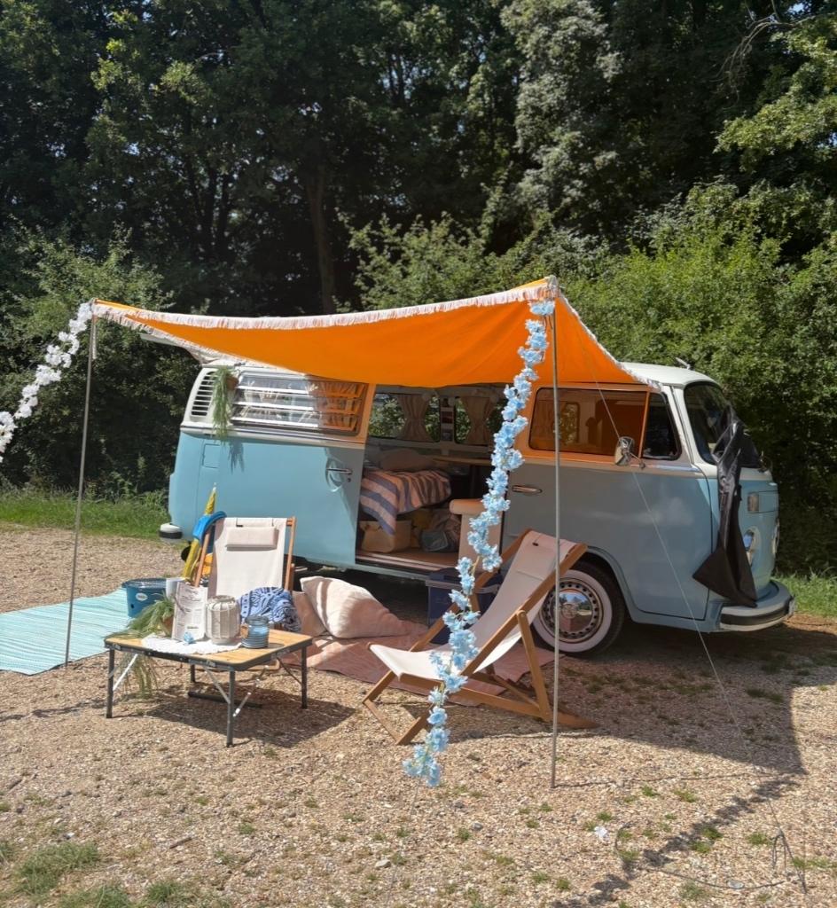 Volkswagen VWT2 1973 Blauw, Auto's, Volkswagen, Achterwielaandrijving, Leder en Stof, Handgeschakeld, Particulier