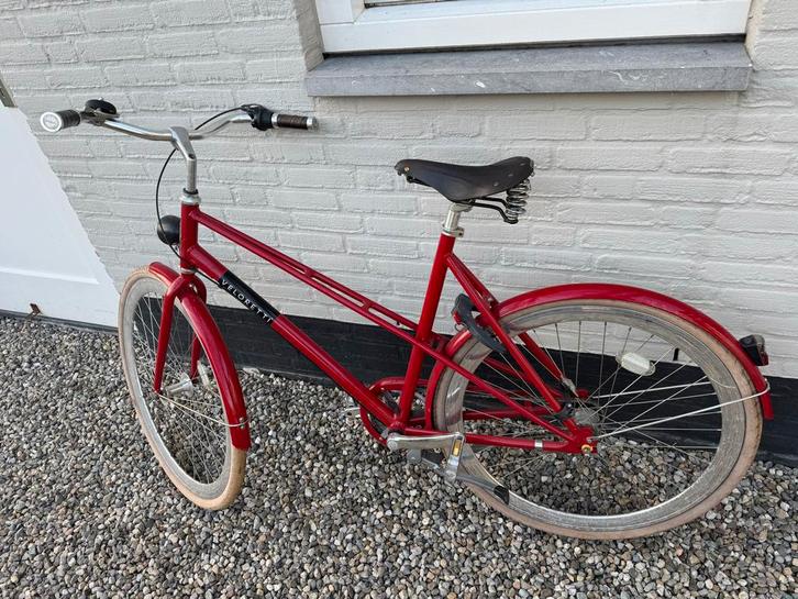 Veloretti rode fiets met Brooks zadel, Fietsen en Brommers, Fietsen | Dames | Damesfietsen, Gebruikt, Overige merken, Versnellingen
