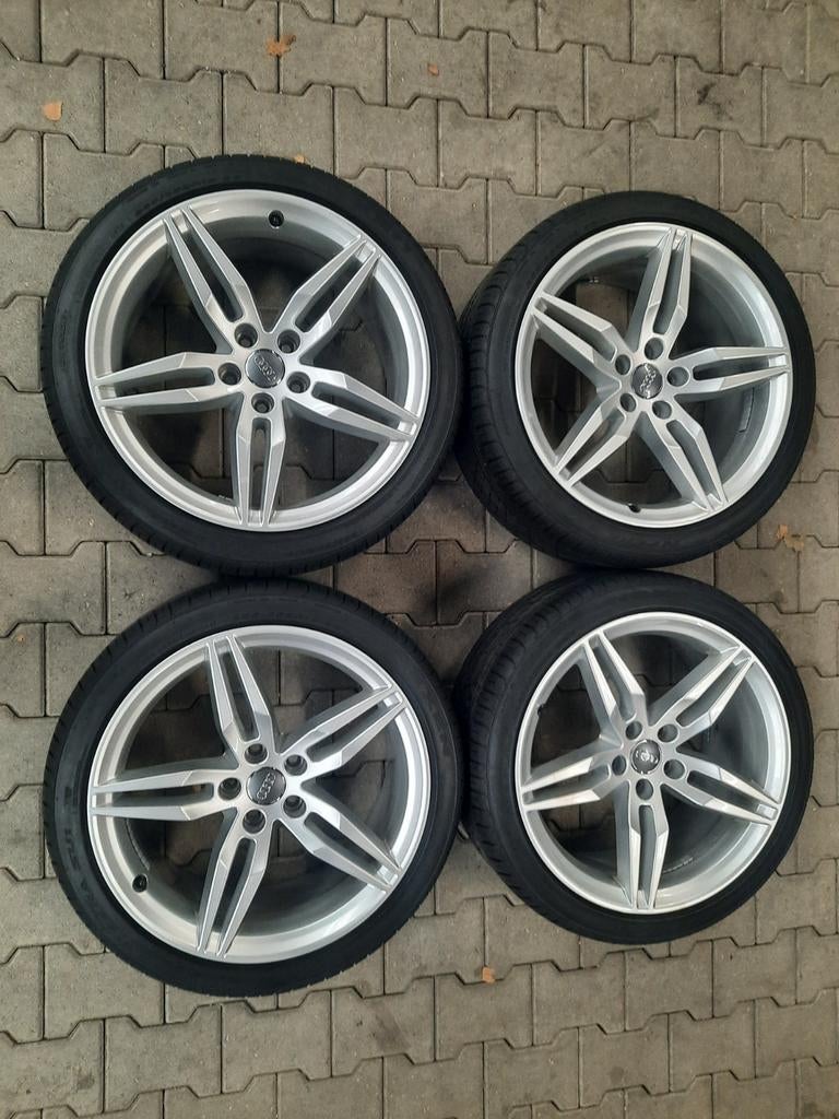 ZGAN 19 inch velgen 5×112 OEM AUDI A5 S5 RS5 A4 B8 B9 ZOMER, Auto-onderdelen, Banden en Velgen, 19 inch, Gebruikt, 255 mm, Banden en Velgen