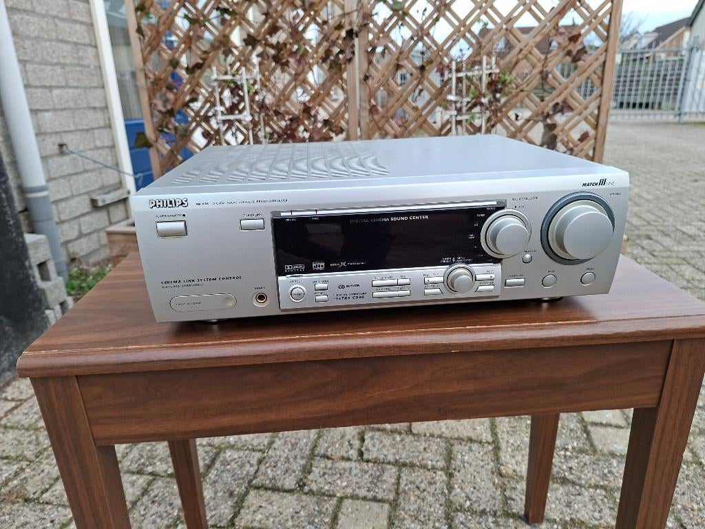 zgan versterker philips fr-733 od met afstandsbediening, Audio, Tv en Foto, Versterkers en Receivers, Ophalen of Verzenden, Gebruikt