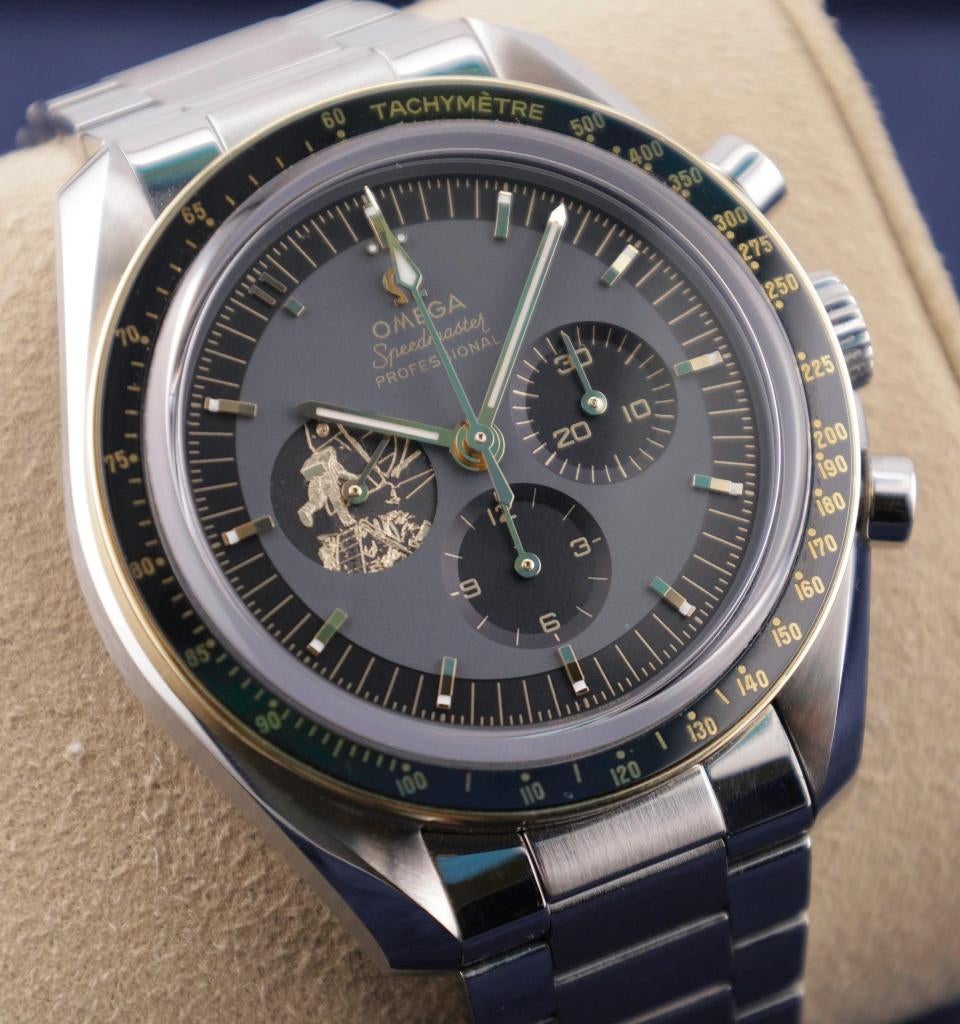 Omega Speedmaster Apollo 11 310.20.42.50.01.001, Ophalen, Staal, Gebruikt, Staal