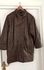 Stadick zgan echt leren Bruine Dames 3/4Jas origin. Jaren 70, Ophalen of Verzenden, Zo goed als nieuw, Maat 46/48 (XL) of groter