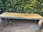 Steigerhouten tuintafel - 80x240 cm - Gratis afhalen, Tuin en Terras, Tuintafels, Ophalen, Gebruikt, Rechthoekig, Hout