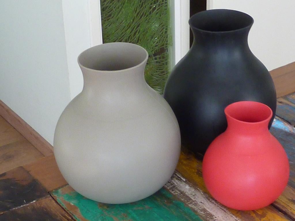 Vaas 3x Menu rubber, Overige materialen, Overige kleuren, Verzenden, Zo goed als nieuw