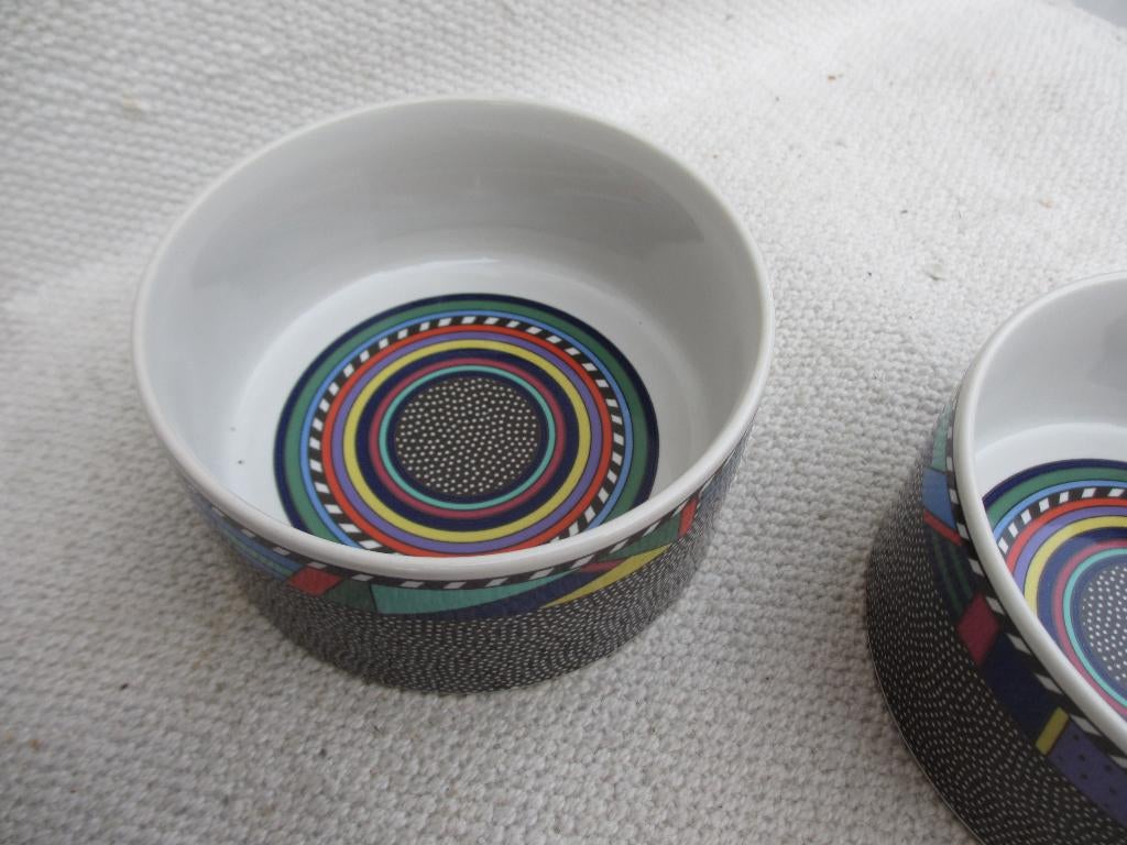 SET 5x Post Modern schaaltjes Barbara Brenner Rosenthal ' 90, Ophalen of Verzenden