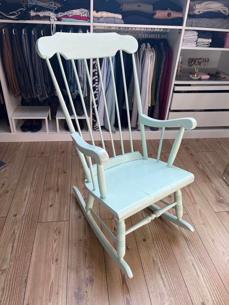 Turquoise Wipstoel - Zelf Geverfd, Ophalen, Gebruikt, Overige kleuren, Eén