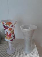 Schitterende unieke decoupage vaas (Handmade), Overige kleuren, Nieuw, Ophalen of Verzenden, Glas