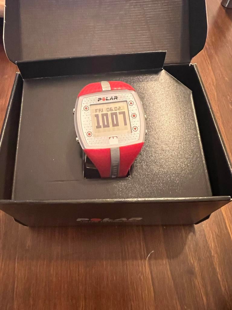 Polar FT7 Dames Hartslagmeter Rood/Zilver, Ophalen, Hartslag, IOS, Zo goed als nieuw