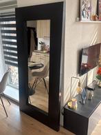 Grote IKEA spiegel met bruin/zwarte rand, Ophalen, Gebruikt, 75 tot 100 cm, 150 tot 200 cm