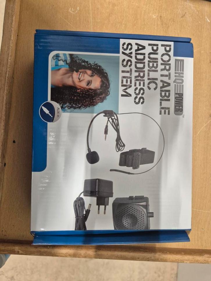 Draagbaar Public Address Systeem - HQ Power HQPA10001, Muziek en Instrumenten, Microfoons, Ophalen of Verzenden