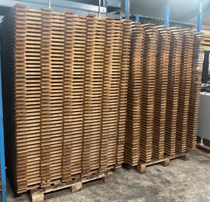 Vlonders/tuinhek/timmerhout vurenhout ca. 100x130 (100 st), Tuin en Terras, Terrasdelen en Vlonders, Hout, Ophalen