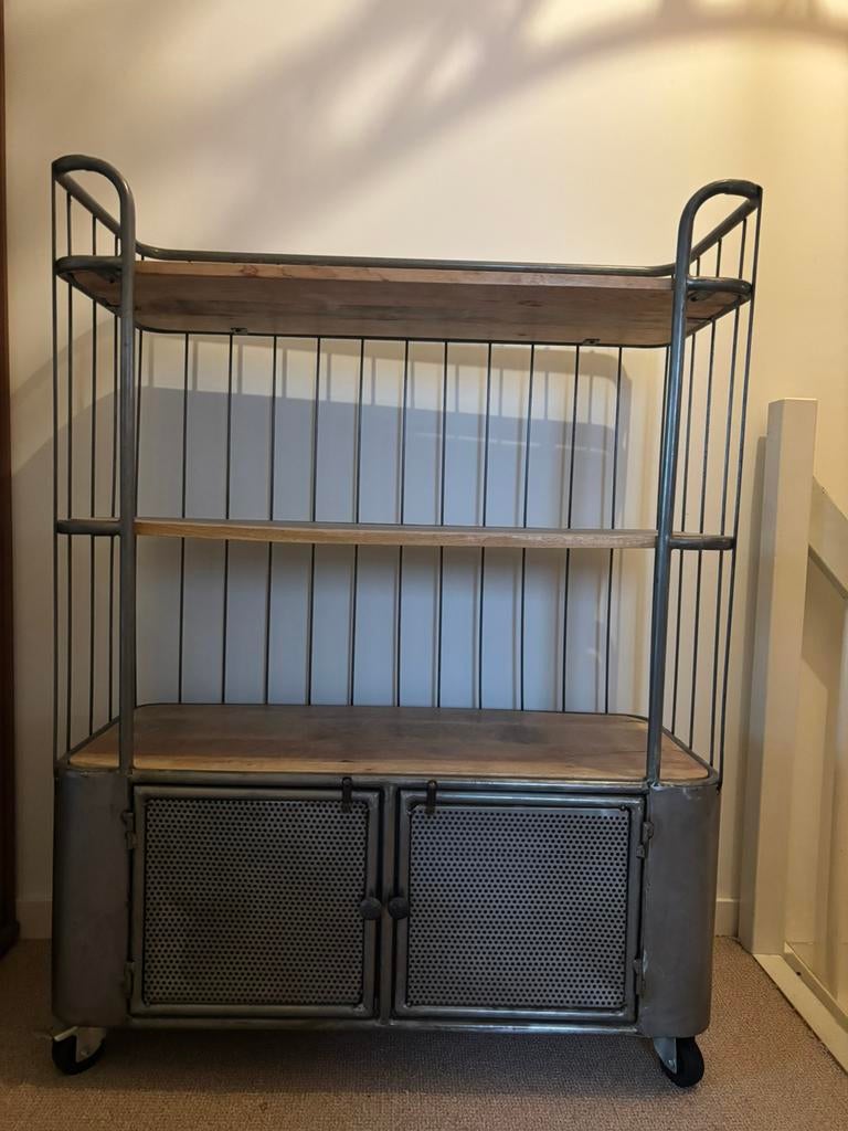 Industriële trolley / serveerwagen, Ophalen, Zo goed als nieuw