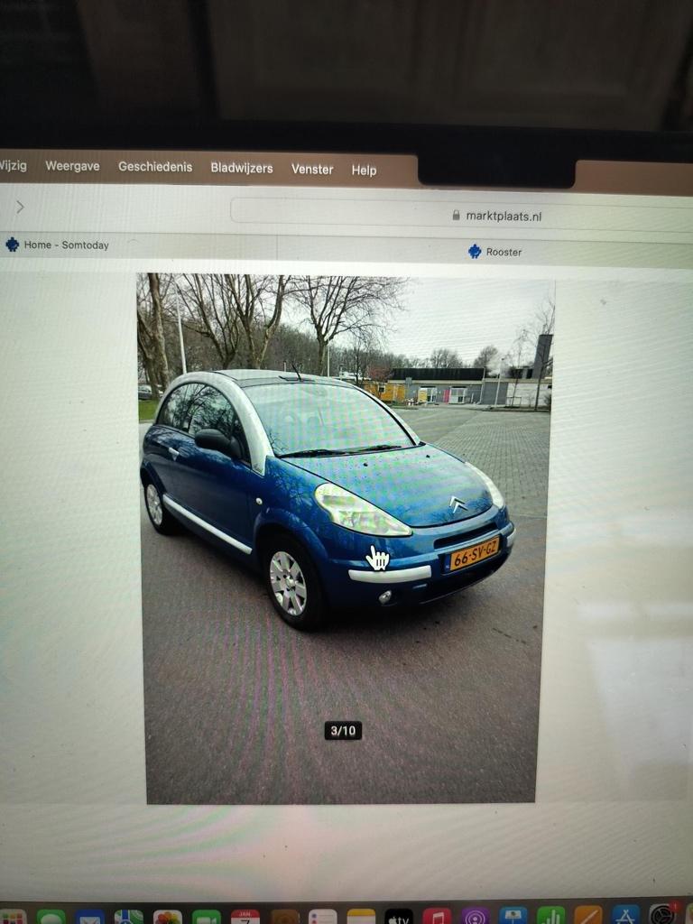 Citroën C3 1.4 I Pluriel 2006 Blauw, Auto's, Voorwielaandrijving, 1360 cc, 49 €/maand, Origineel Nederlands