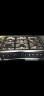Smeg gasfornuis 90 cm breed 6 pits, Gebruikt, 60 cm of meer, Ophalen of Verzenden, Gas