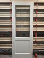 Stompe deur 78 x 211.5cm met glas in lood look a like, Ophalen, Minder dan 80 cm, Binnendeur, Glas