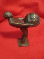 Brons beeldje Boeskoolmenneke., Verzamelen, Beelden en Beeldjes, Ophalen of Verzenden, Gebruikt, Mens