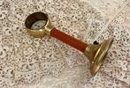 Franse trapleuning gordijnroede houder messing en kersenhout, Ophalen of Verzenden, Zo goed als nieuw