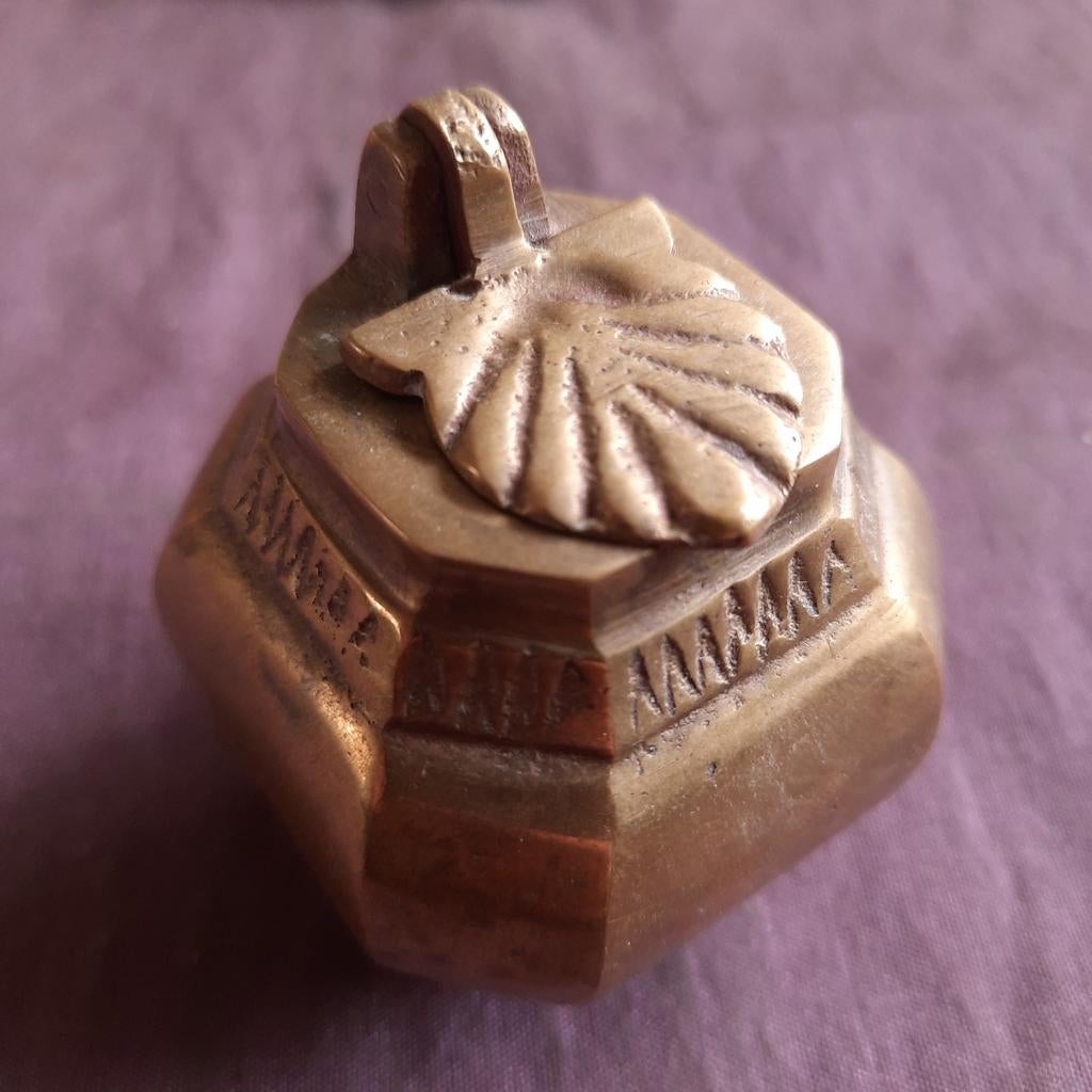 Antieke Inktpot Koper India, Verzenden