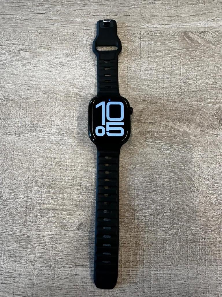 Apple Watch Series 10 • 46‐mm, Sieraden, Tassen en Uiterlijk, Smartwatches, Zwart, IOS, Ophalen of Verzenden, Zo goed als nieuw