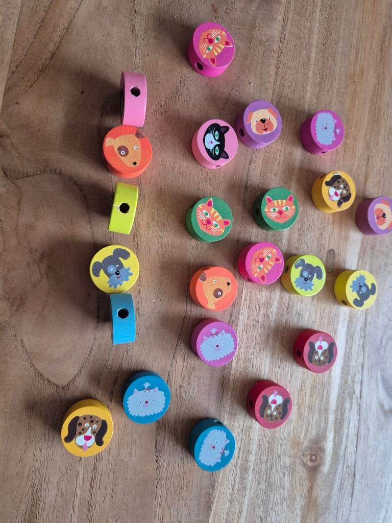 Houten kralen rijgen dierenfiguren, Ophalen of Verzenden, Gebruikt, Puzzelen