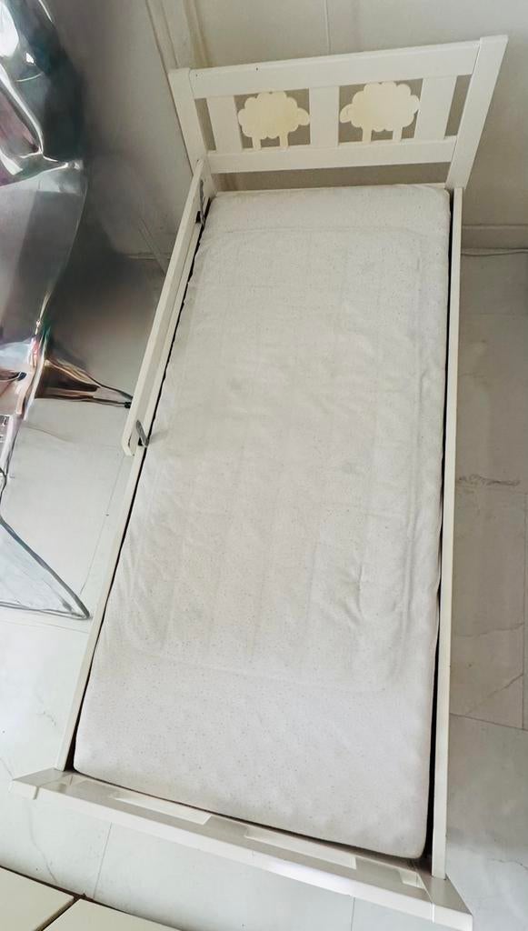 Peuterbed 70 x 160 cm, Huis en Inrichting, Slaapkamer | Bedden, Ophalen, Peuterbed, Gebruikt, Wit