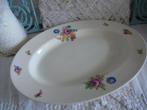Brocante ovale serveerschaal P. Regout Boudewijn, Antiek en Kunst, Antiek | Servies los, Ophalen of Verzenden