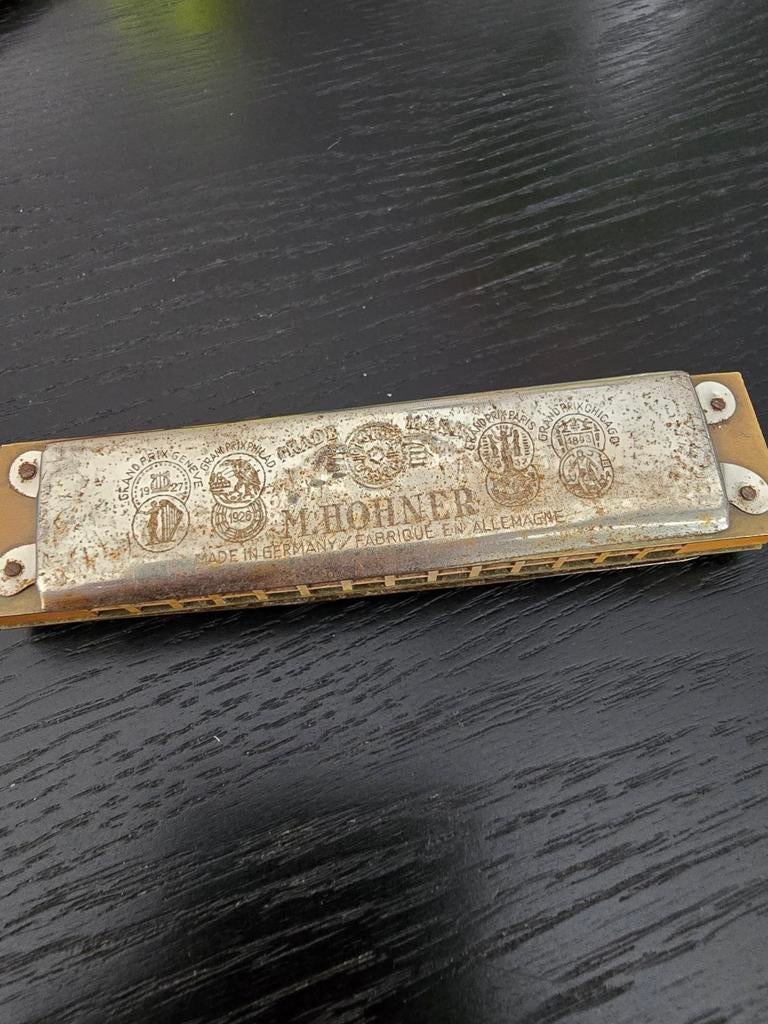 Vintage Hohner Orchestral Harmonica - Gebruikt, Muziek en Instrumenten, Blaasinstrumenten | Mondharmonica's, Gebruikt, Ophalen of Verzenden