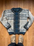 Dale of Norway Cardigan 100% Wol Handgemaakt Maat L, Ophalen of Verzenden, Gedragen, Maat 52/54 (L), Blauw
