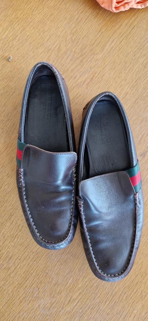 Cucci heren schoenen zeer donkerbruin maat 42, Ophalen of Verzenden