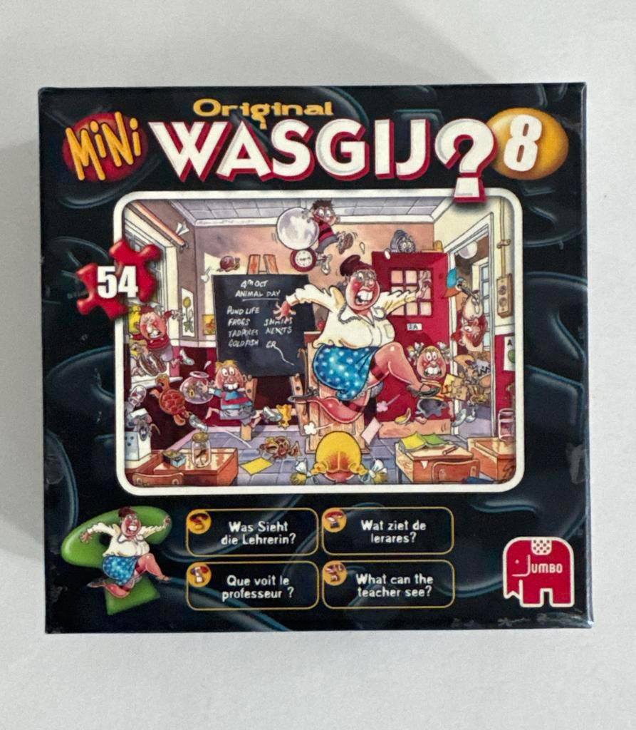 Mini Wasgij? 8 Legpuzzel - Wat ziet de lerares?, Ophalen of Verzenden, Minder dan 500 stukjes, Nieuw, Legpuzzel