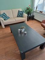 2.5 bank met salontafel (14080 cm), Huis en Inrichting, Banken | Complete zithoeken, Ophalen, Zo goed als nieuw, Leer, Zie foto