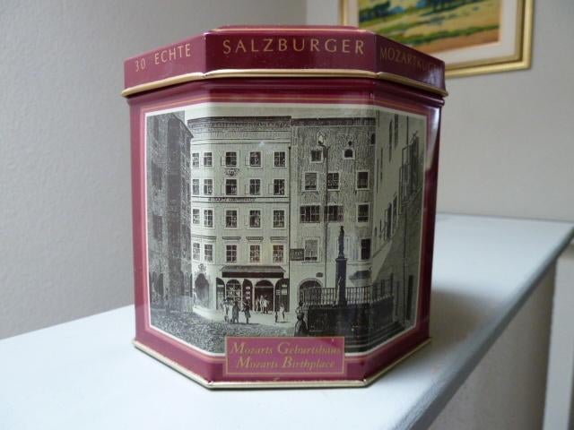 Voor de verzamelaar blikje (leeg) van mozartkugeln, Verzenden, Zo goed als nieuw, Overige, Overige merken