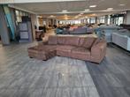 ✅️️️️ GEREINIGD bruin suede hoekbank 310x190 GRATIS BEZORGEN, Huis en Inrichting, Hoekbank, 300 cm of meer, Ophalen of Verzenden