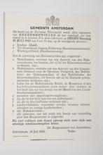 Affiche Inbeslagneming van fietsen | Heruitgave 1994, Zo goed als nieuw, Verzenden, Amsterdam, Luchtmacht