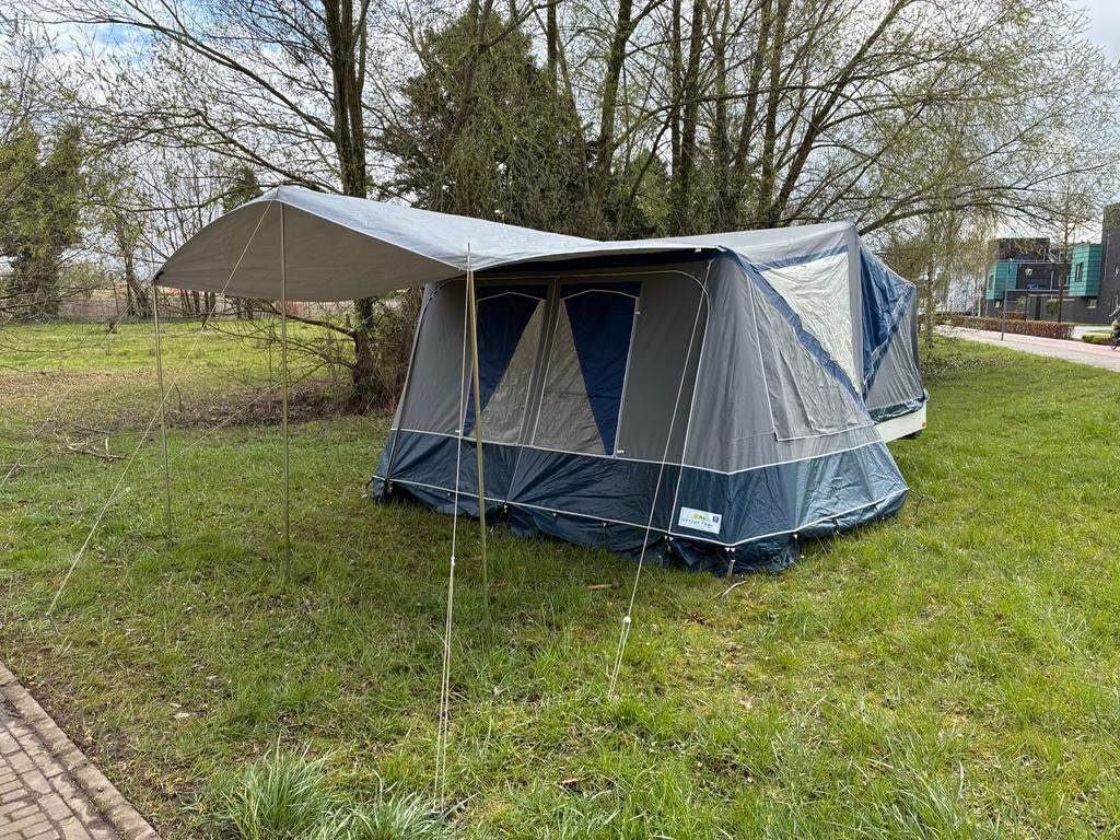 Gerjak Tago Settler vouwwagen met 1-2-3 systeem, Caravans en Kamperen, Ophalen, Gebruikt, Tot en met 4