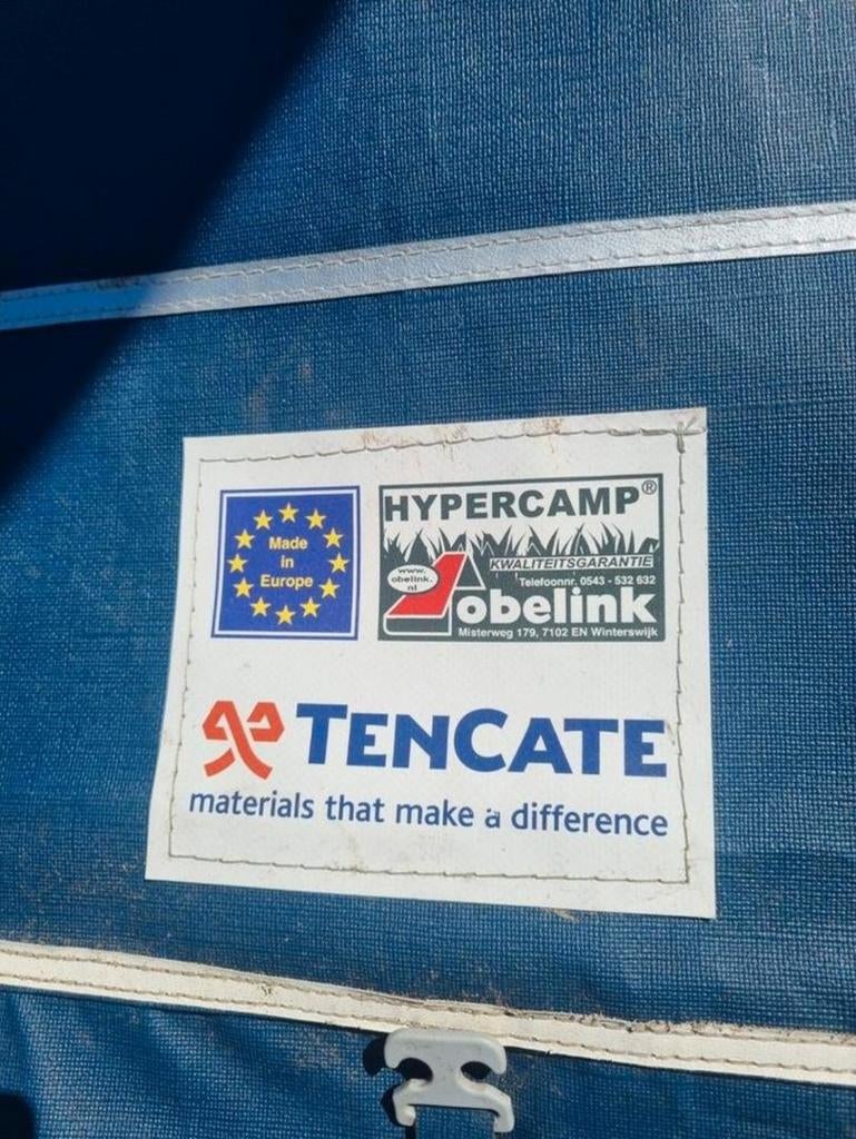 Voortent Hypercamp & dakluifel voor Hobby caravan 4.95m, Ophalen of Verzenden, Gebruikt, Ten Cate All Season 240g/m2, Overige merken