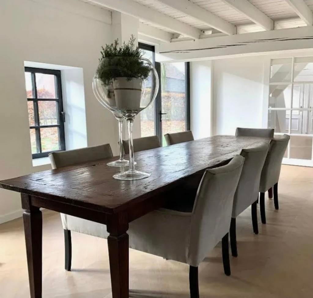 Franse boerentafel, 3 meter lang, Huis en Inrichting, Tafels | Eettafels, Ophalen of Verzenden